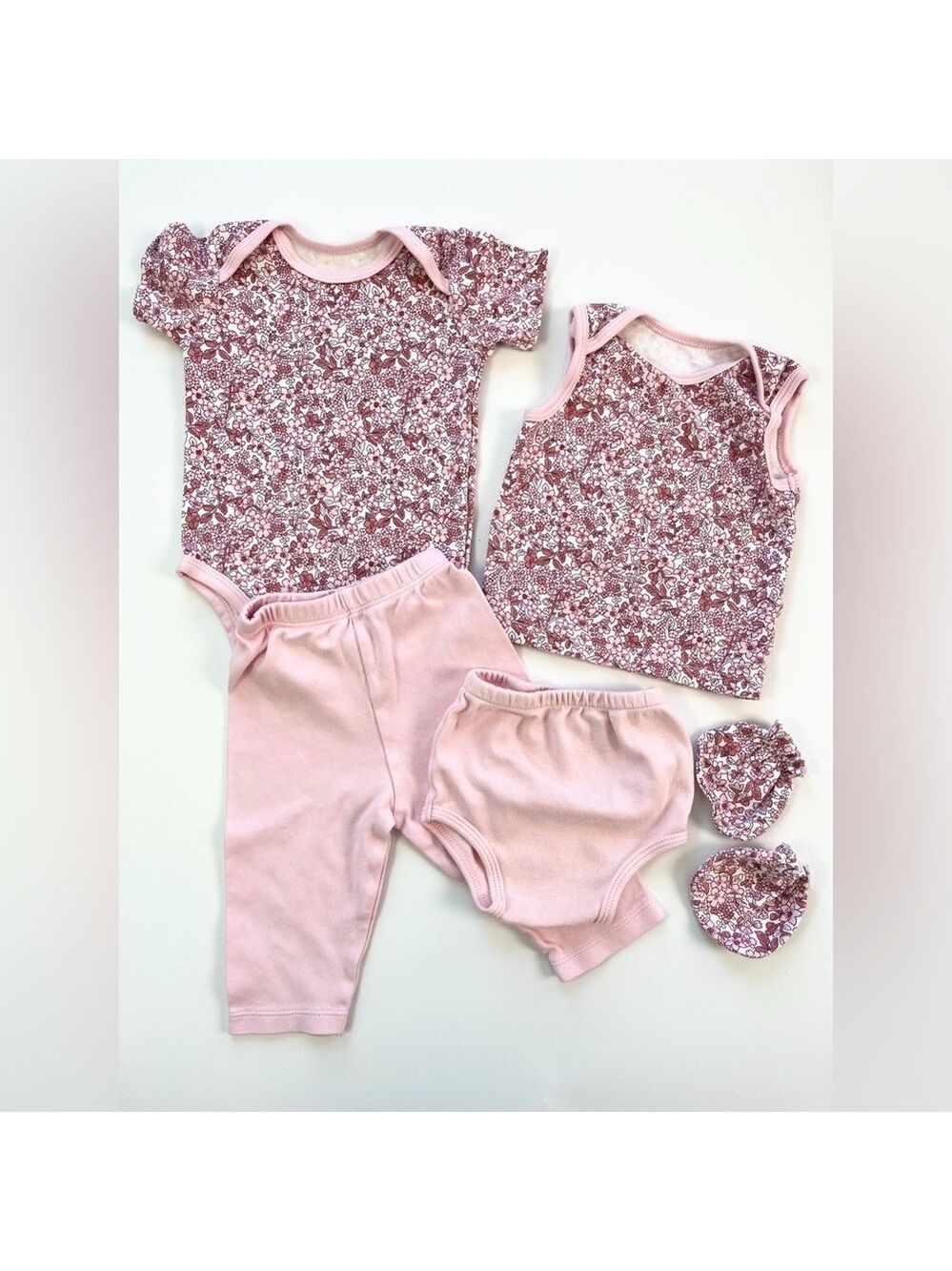 🩵4/$20 Floral Pink Kids‎ Matching Set